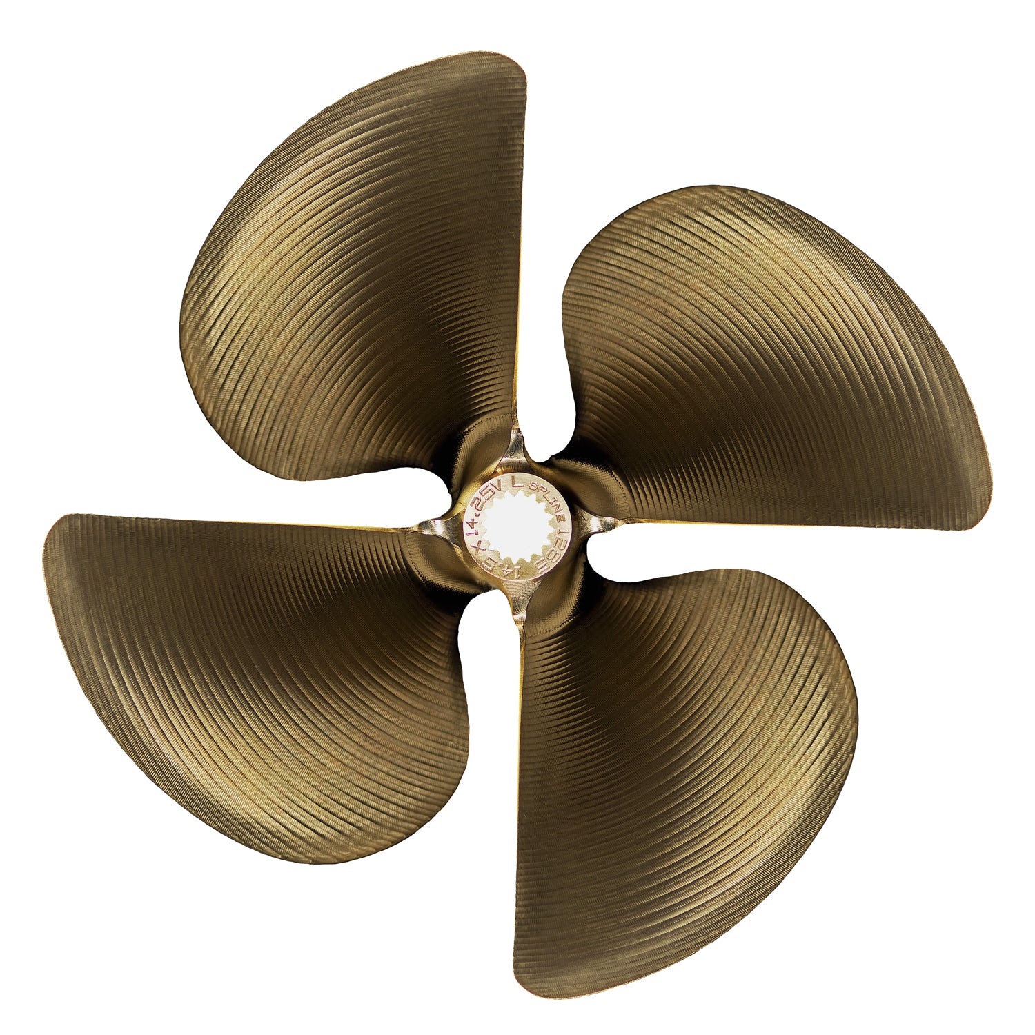 ACME 4713, 4 Blade, 13.75x13.75 LH, Splined Bore, 0.075" Cup