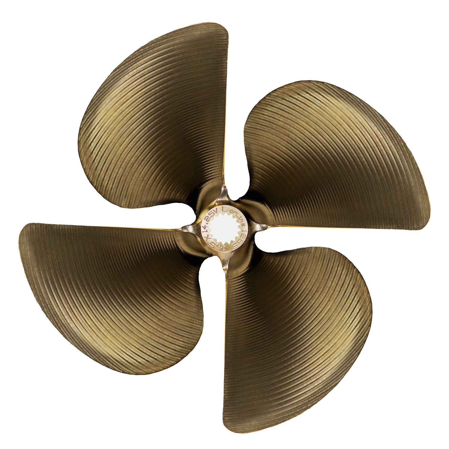 ACME 1039, 4 Blade, 13.5x19.5 LH, Splined" Bore, 0.105" Cup