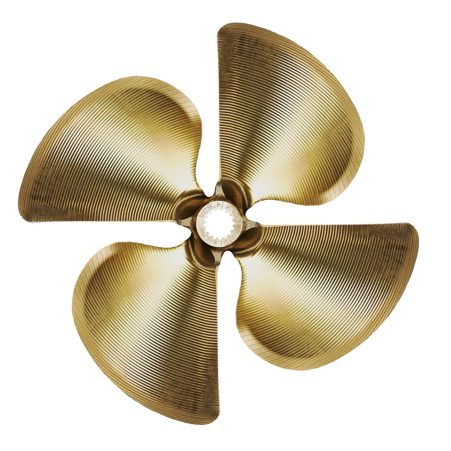 ACME 1038, 4 Blade, 13.5x19.5 RH, Splined Bore, 0.105" Cup